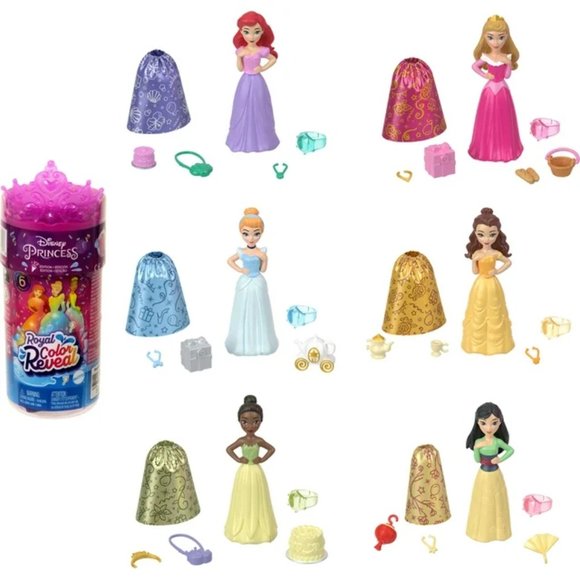 Disney Princess Color Reveal Party Series Dolls with 6 Surprises Bundle - Picture 10 of 10